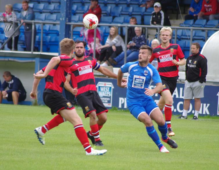 Ashley Bevan worked hard up front for the Bluebirds